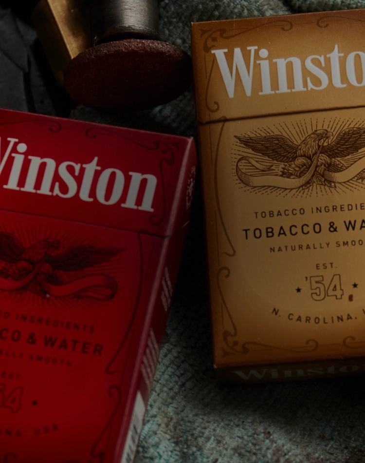 Packs of Winston Cigarettes